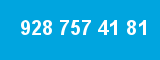 928 757 41 81 928 757 41 81